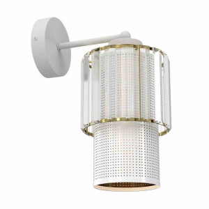 Lampa ścienna kinkiet LED Milagro BLANCO MLP8363 biały / złoty