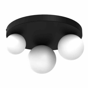 Lampa sufitowa plafon LED Milagro BIBIONE MLP8390 czarny / biały