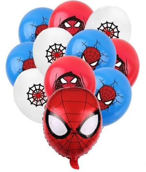 Zestaw Balonów Spiderman Urodziny Party Hel 11 Szt