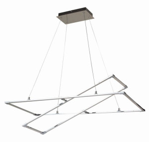  Lampa wisząca KSEROS  90X44 45W LED CHROMOWY 4000K  A0033-321 Apeti