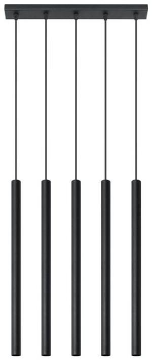  Lampa wisząca PASTELO 5 Czarna Sollux Lighting SL.0472
