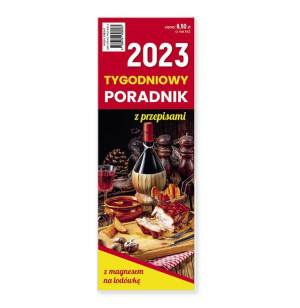 Kalendarz 2023 z przepisami kulinarnymi magnes na lodówkę