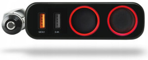Rozdzielacz Samochodowy Gniazda Zapalniczki Usb
