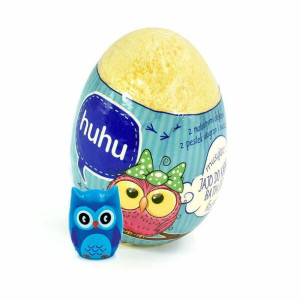 HUHU - Kula do kąpieli dla dzieci 140g z zabawką - GRUSZKA