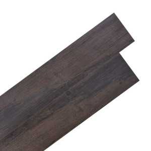 SAMOPRZYLEPNE PANELE PODŁOGOWE WINYLOWE PVC 2 mm, 2,51 m², ciemny brąz