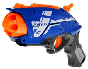 krótki PISTOLET Blaze Storm z wyrzutnią sprężynową + miękkie pociski