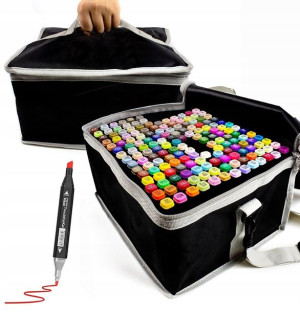 Markery Alkoholowe Pro Zestaw 168 Szt Touch +torba