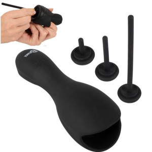 Masturbator WIBRATOR Masażer Zołęczia z 3x Dilator
