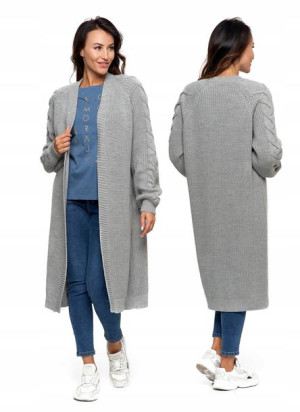Sweter Kardigan Damski Długi Gruby One Size MORAJ