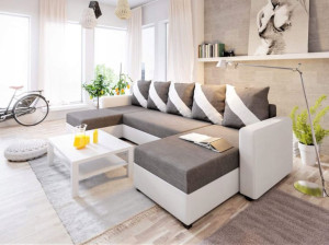 Narożnik Rozkładany Kształt U 300 FN03 O-sofa