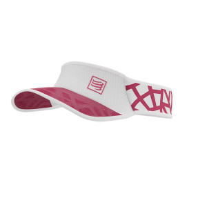 COMPRESSPORT Daszek biegowy SPIDERWEB ULTRALIGHT VISOR biało-różowy