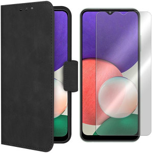 Etui Do Samsung Galaxy A22 5g Fancy Velvet + Szkło