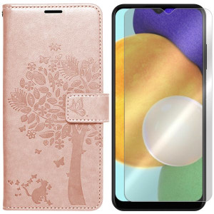 Etui Do Samsung Galaxy A03s Mezzo Fancy + Szkło 9h