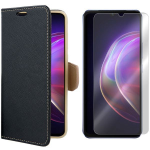 Etui Do Vivo V21 5g Pokrowiec Futerał Fancy +szkło