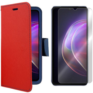 Etui Do Vivo V21 5g Pokrowiec Futerał Fancy +szkło