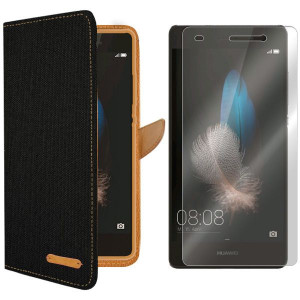 Etui Do Huawei P8 Lite Futerał Fancy Canvas +szkło