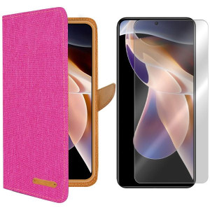 Etui Do Redmi Note 11 Pro+ 5g Fancy Canvas + Szkło