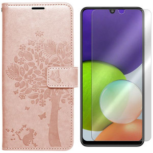 Etui Do Samsung Galaxy A22 4g Mezzo Fancy + Szkło