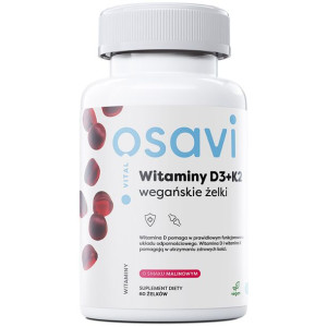 OSAVI Witaminy D3+K2 60caps Raspberry