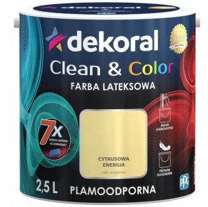 Farba Clean&Color Cytrusowa Energia 2,5L Dekoral