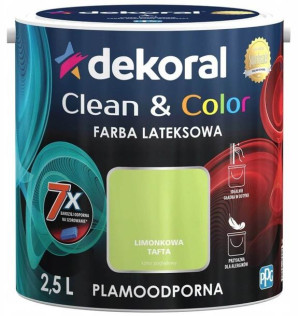 Farba Clean&Color Limonkowa Tafta 2,5L Dekoral
