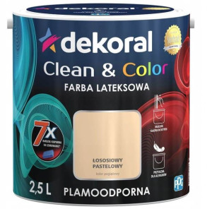 Farba Clean&Color Łososiowy Pastelowy 2,5L Dekoral