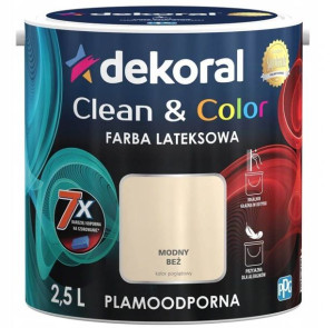 Farba Clean&Color Modny Beż 2,5L Dekoral