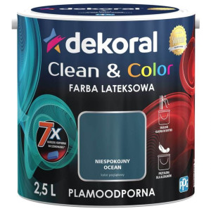 Farba Clean&Color Niespokojny Ocean 2,5L Dekoral