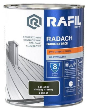 Farba Na Dach Radach 10L Zielony Ciemny RAL 6007 Rafil