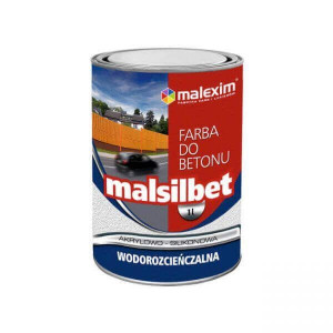 Farba Akrylowo-Silikonowa Do Betonu Malsilbet Czarny 1L Malexim