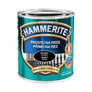 Farba Prosto Na Rdzę Matowy Czarny 0.7L Hammerite