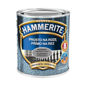 Farba Prosto Na Rdzę Młotkowy Srebrno-Szary 0.7L Hammerite