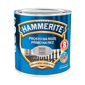 Farba Prosto Na Rdzę Połysk Srebrny 0.7L Hammerite