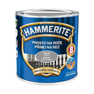 Farba Prosto Na Rdzę Połysk Szary 0.7L Hammerite