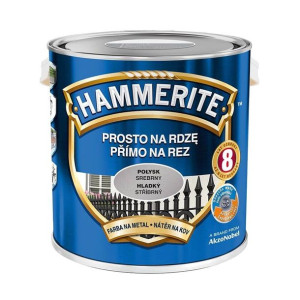 Farba Prosto Na Rdzę Połysk Srebrny 2.5L Hammerite