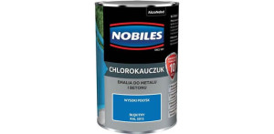 Farba Chlorokauczukowa Do Metalu i Betonu Błękitny Ral 5015 0,9L Nobiles