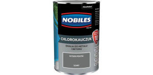 Farba Chlorokauczukowa Do Metalu i Betonu Szary 0,9L Nobiles