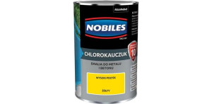 Farba Chlorokauczukowa Do Metalu i Betonu Żółty 0,9L Nobiles