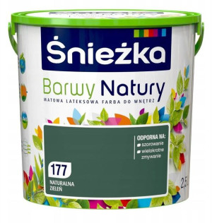 Farba Lateksowa Barwy Natury Naturalna Zieleń 2.5L 177 Śnieżka
