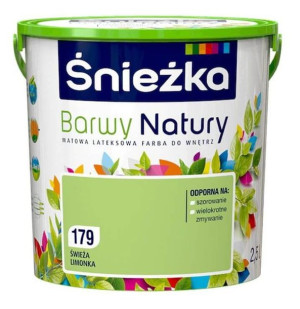 Farba Lateksowa Barwy Natury Świeża Limonka 2.5L 179 Śnieżka