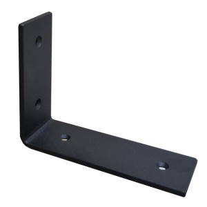 Wspornik do Półki 20cm Uchwyt Uniwersalny Czarny  Stalowy Loft