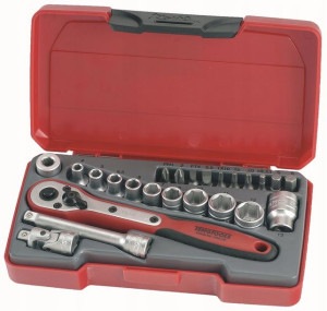 Zestaw kluczy nasadowych 1/4 cala Teng Tools T1424