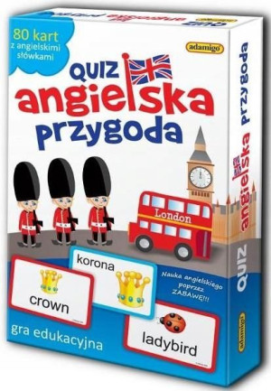 Gra zręcznościowa NAUKA ANGIELSKIEGO quiz Adamigo