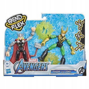 Hasbro F0245 Avengers Bend and Flex Thor i Loki