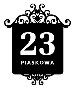 TABLICZKA ADRESOWA NUMER NA DOM nazwa ulicy ażur2