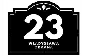 TABLICZKA ADRESOWA NUMER NA DOM Nazwa ulicy loft18