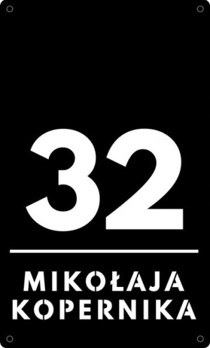 Tabliczka adresowa numer na dom nazwa ulicy loft3