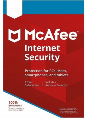 McAfee Internet Security 10 PC / 1 rok