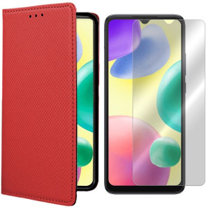 Etui Do Xiaomi Redmi 10a Pokrowiec Magnet + Szkło
