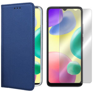 Etui Do Xiaomi Redmi 10a Pokrowiec Magnet + Szkło